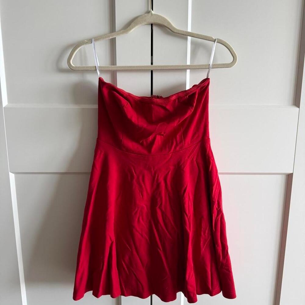Lulus “About a Twirl” Red Mini Dress